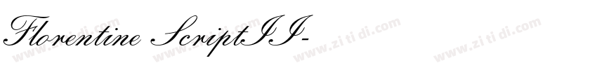 Florentine ScriptII字体转换